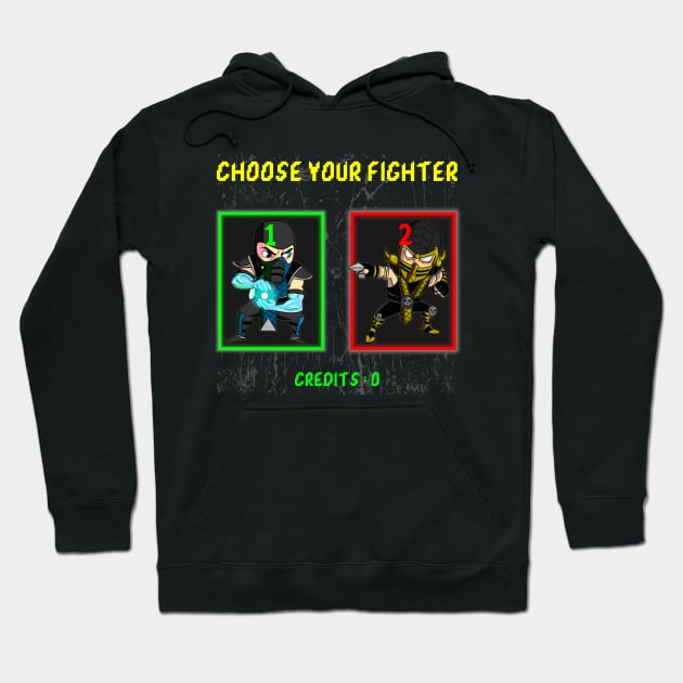 Choose your fighter Mortal Kombat Team Hoodie by Pannolinno